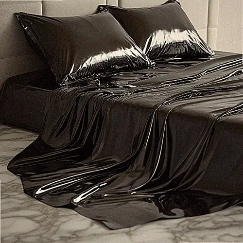 3pc Fitted Sheet Set 1 Bed Sheet 2 Pillowcases Waterproof and Anti-static Room
