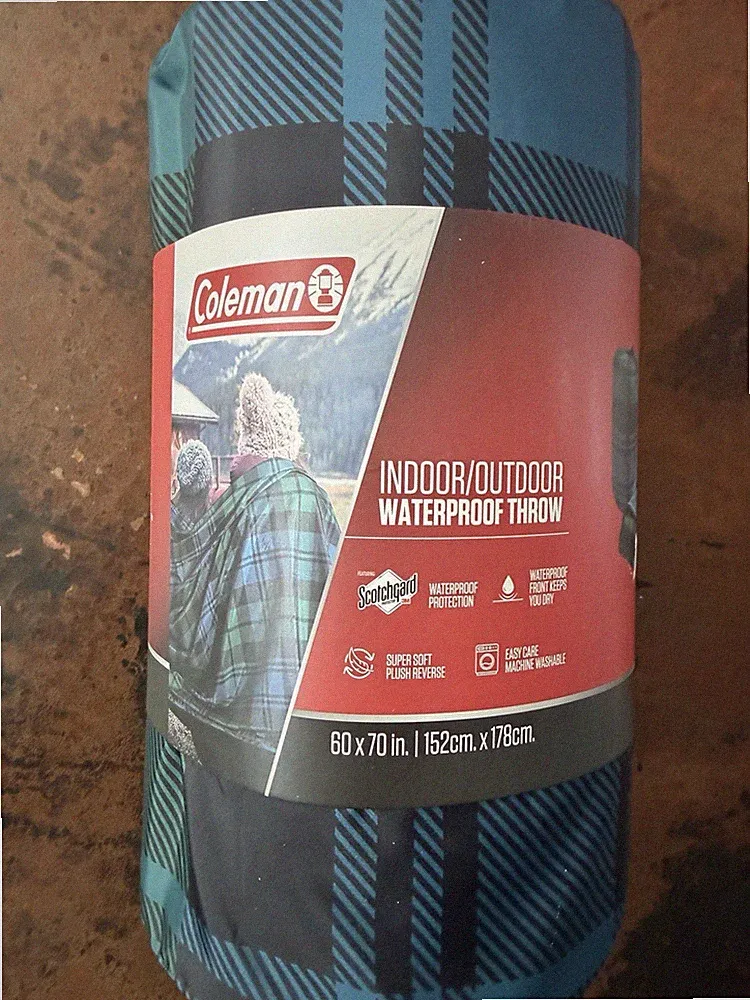Coleman Indoor and Outdoor Waterproof Adult Throw 60x70inch