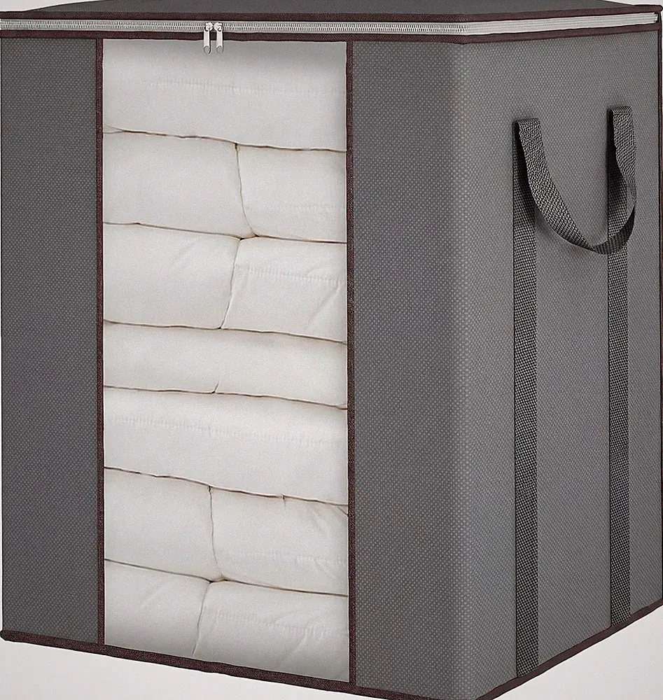 Extra Large Blanket Storage Bags 120L Comforter Storage Bags with Reinforced Han