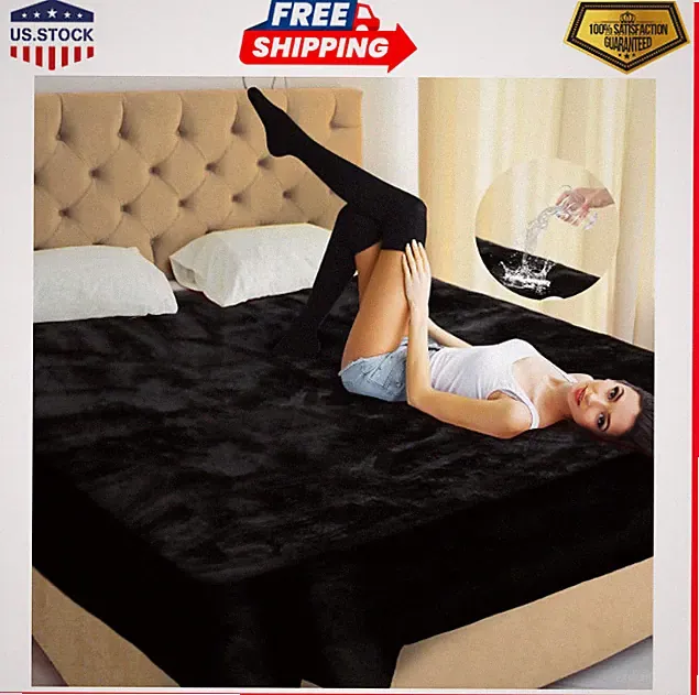 Love Blank Waterproof Bed Blanket Waterproof Blanket for Bed Splash 3 Layer Ligh