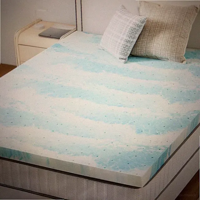 Memory Foam Mattress Topper full, 2 Inch Thick Gel Infused Cooling Toppers Pad