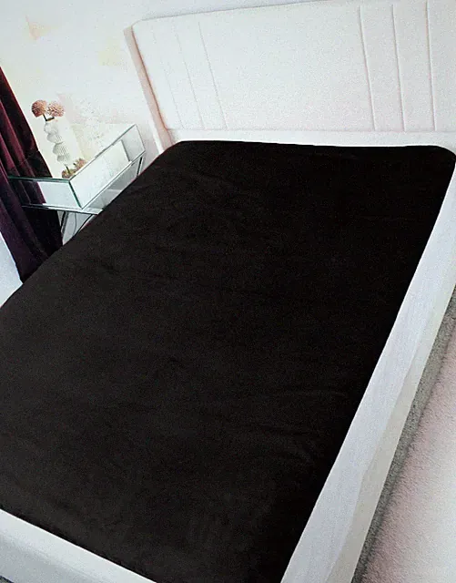 PassionMate100% Waterproof Stain-Proof Intimacy Bed Cover - King, Black