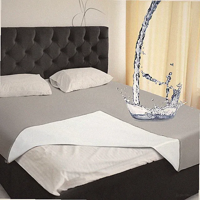 Waterproof Bed Blanket Queen Size 78'' X 82'' Gray Polyester