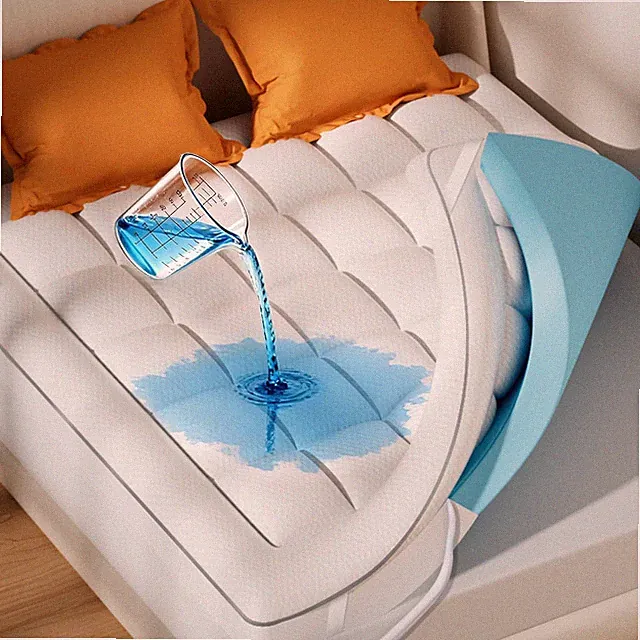 Waterproof Dual Layer 4 Inch Memory Foam Mattress Topper Queen Size, 2 Inch Gel