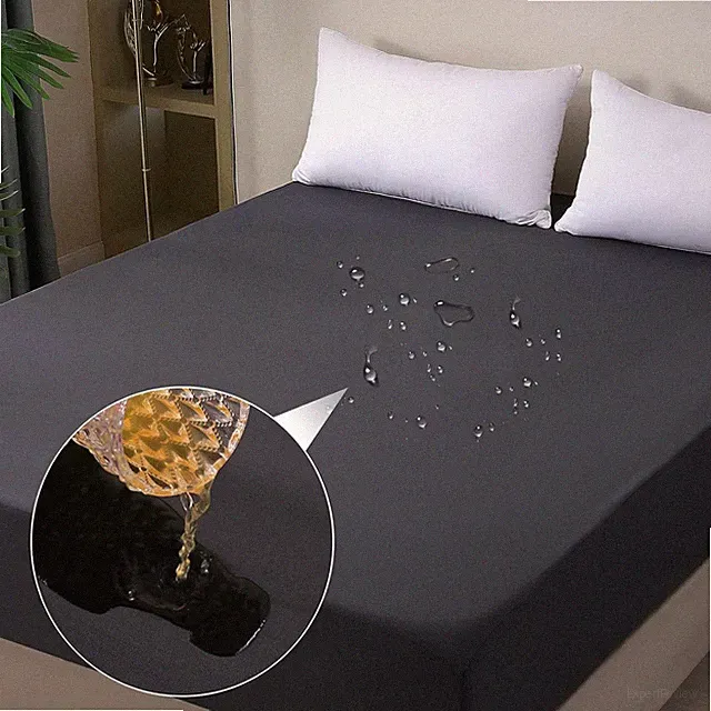 Waterproof Mattress Protector Queen, Fitted Sheet Style Breathable Mattress