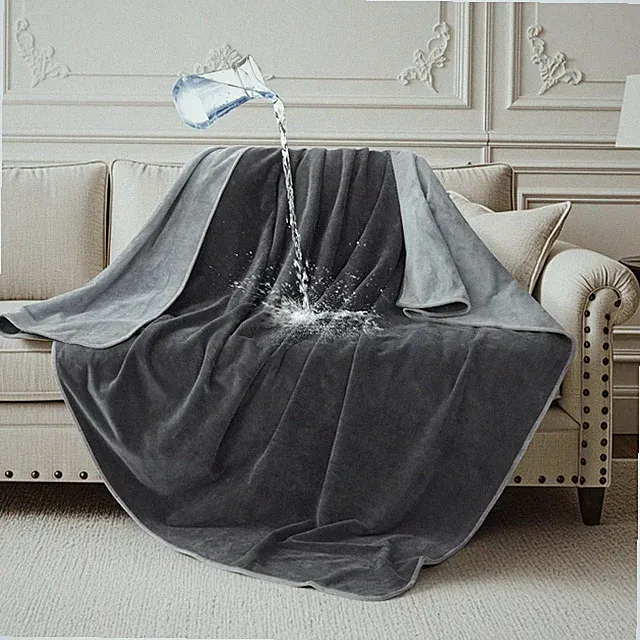 Waterproof Throw Blanket for Couch: Reversible Leakproof Couch Blanket