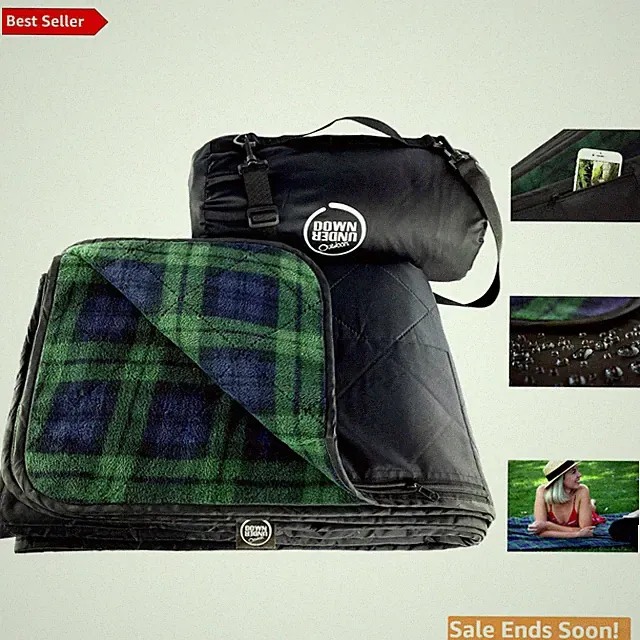 XL Waterproof Windproof 350 GSM Fleece Blanket - Perfect for Stadium Comfort